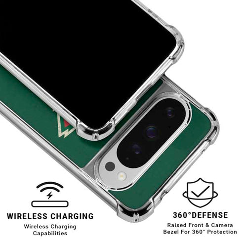 NHL Minnesota Wild Distressed Google Pixel 10 Pro XL Clear Case